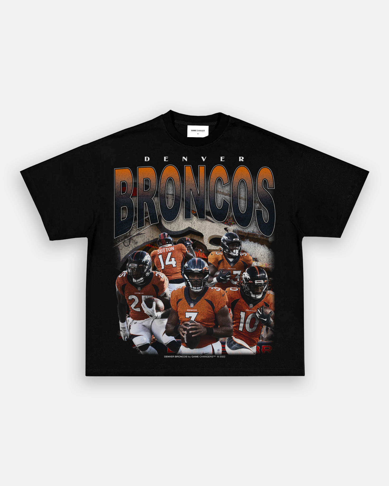 2022 DENVER BRONCOS VINTAGE TEE