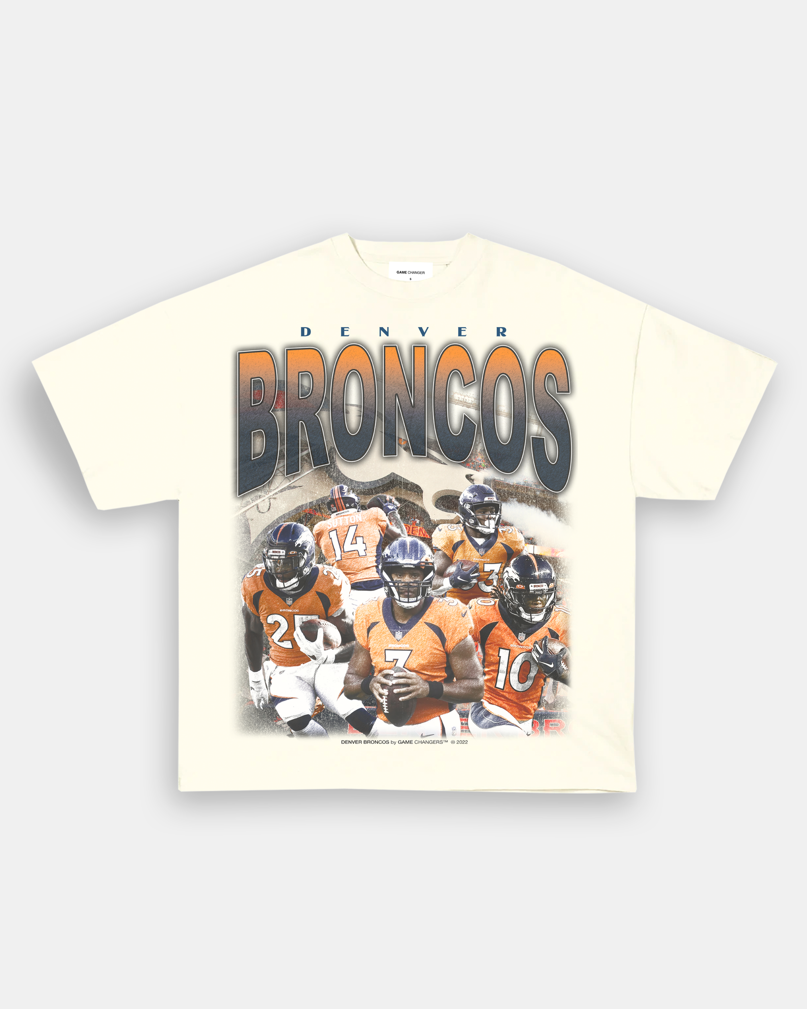 2022 DENVER BRONCOS VINTAGE TEE