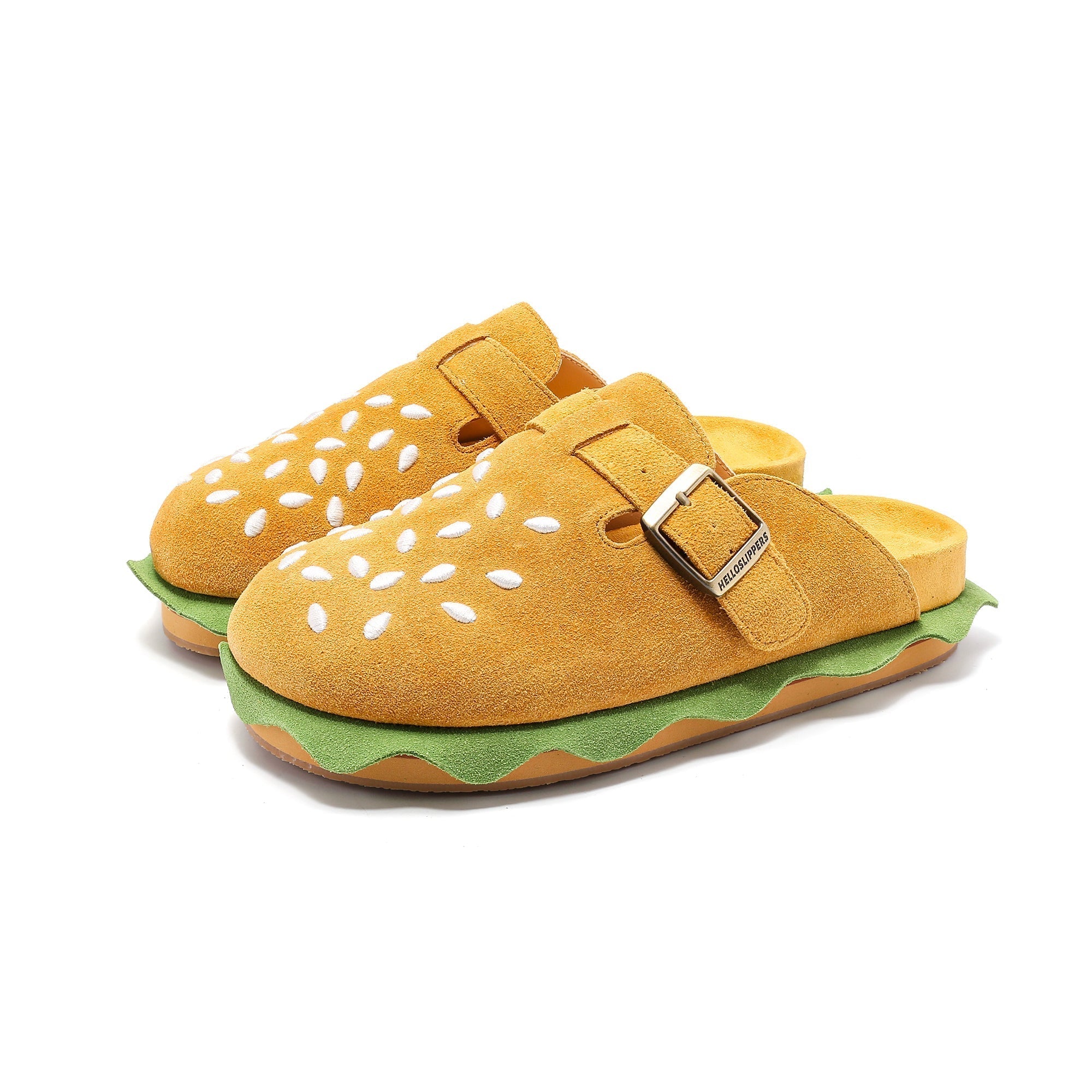 Burgerstock Suede Leather Sandals