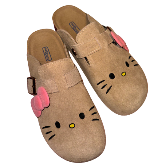 Hello Kitty Suede Clogs