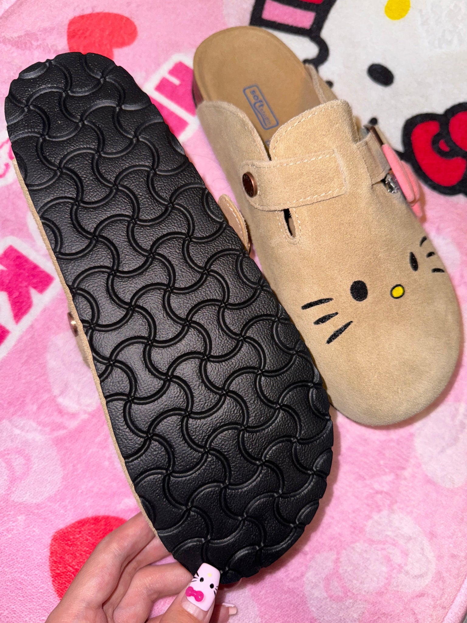 Hello Kitty Suede Clogs